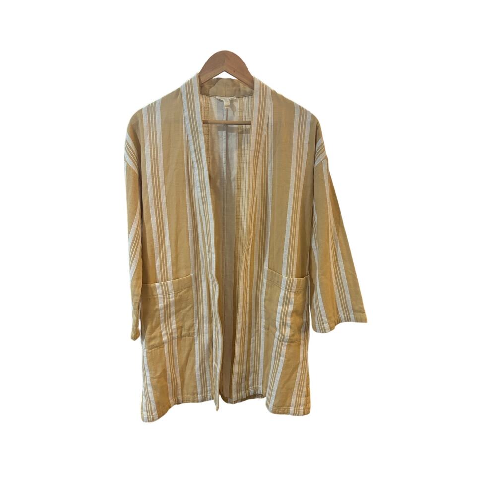 Eileen Fisher Organic striped kimono jacket - Picture 3 of 5
